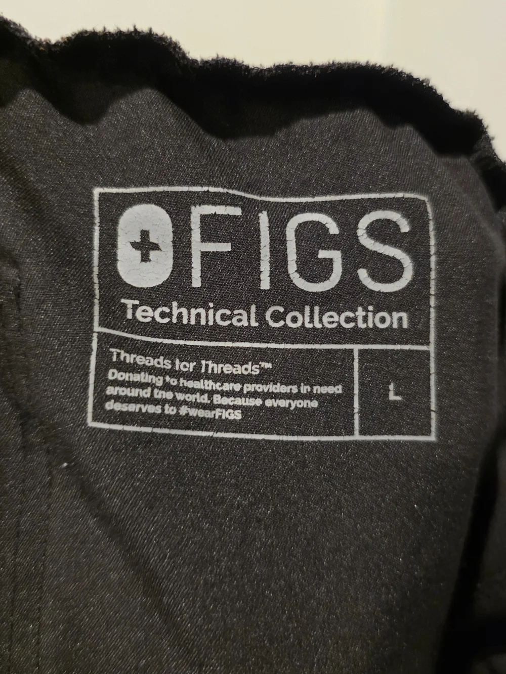 Figs Yola Skinny Scrub Pants L Black Technical Collection Medical Healthcare
